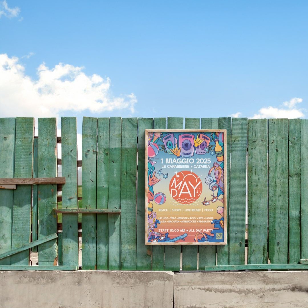 Illustrazione design, may day, push adv